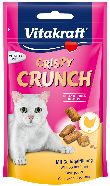 Vitakraft Crispy Crunch With Chicken Cat Treat 60g