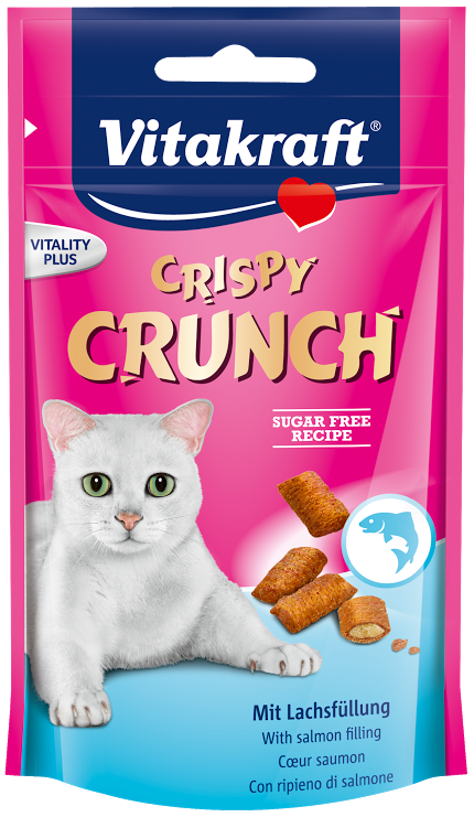 Vitakraft Crispy Crunch With Salmon Cat Treat 60g