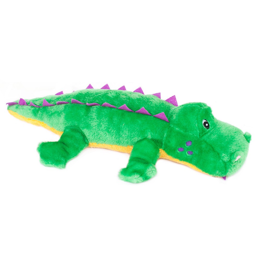 ZippyPaws Grunterz Alvin The Alligator Dog Toy