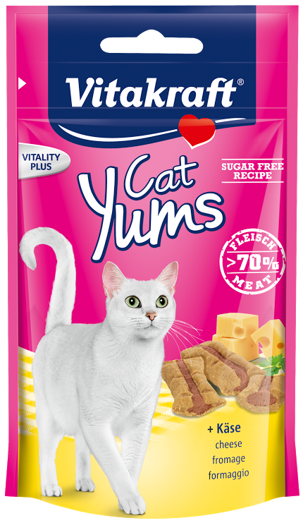 Vitakraft Cat Yums Cheese Cat Treat 40g