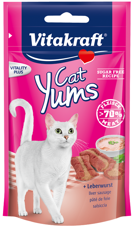 Vitakraft Cat Yums Liver Sausage Cat Treat 40g