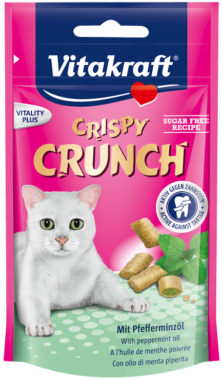 Vitakraft Crispy Crunch With Peppermint Cat Treat 60g