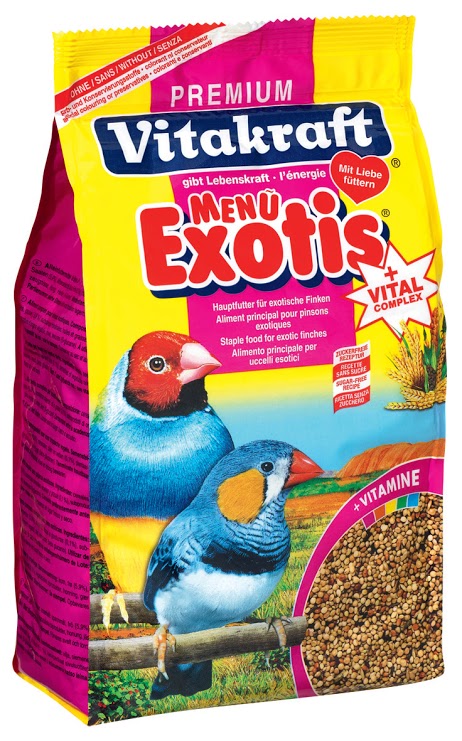 Vitakraft Menu Vital Exotis Finch Bird Food 1kg