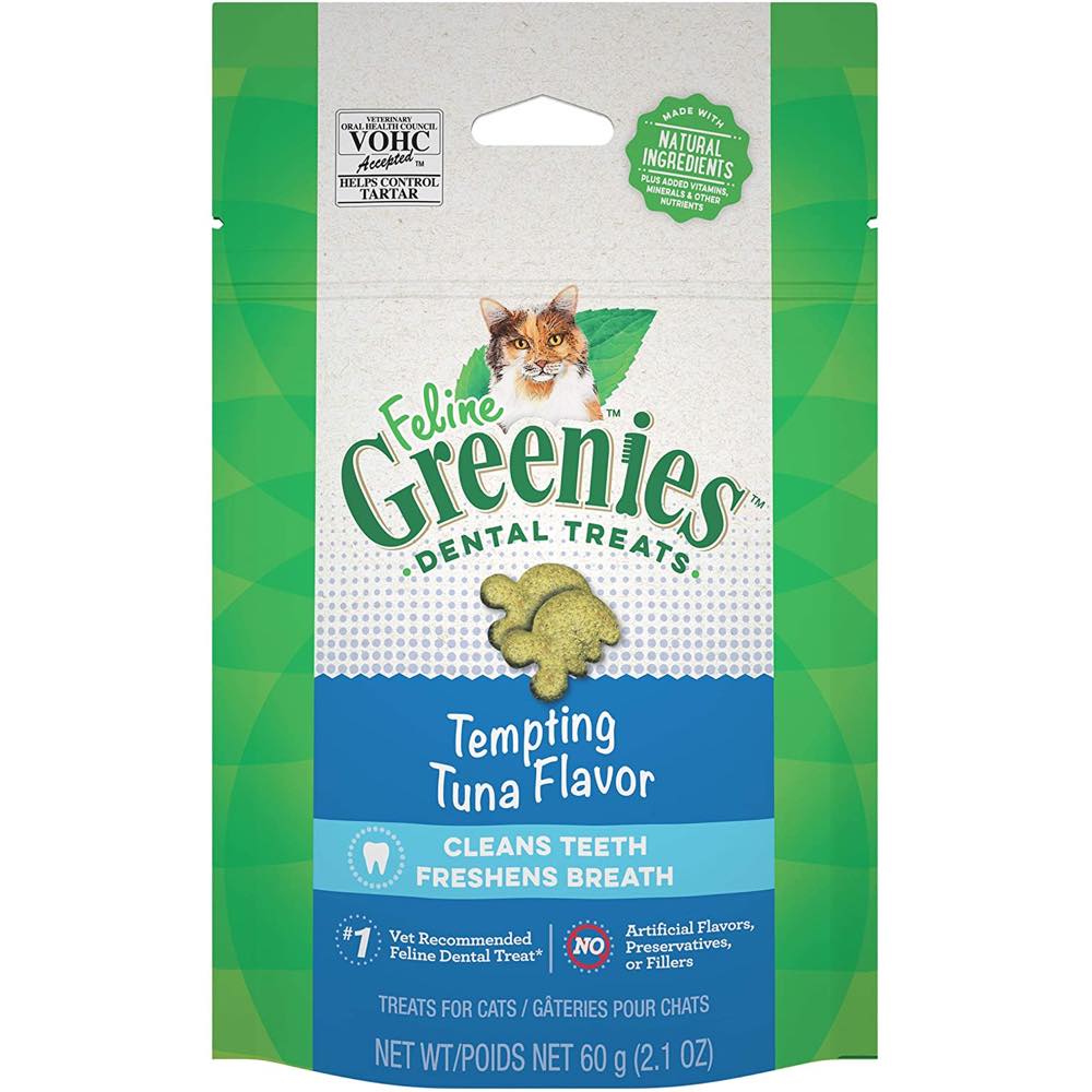 $2 OFF (Exp 25Dec25): Greenies Tempting Tuna Flavor Dental Cat Treats 2.1oz