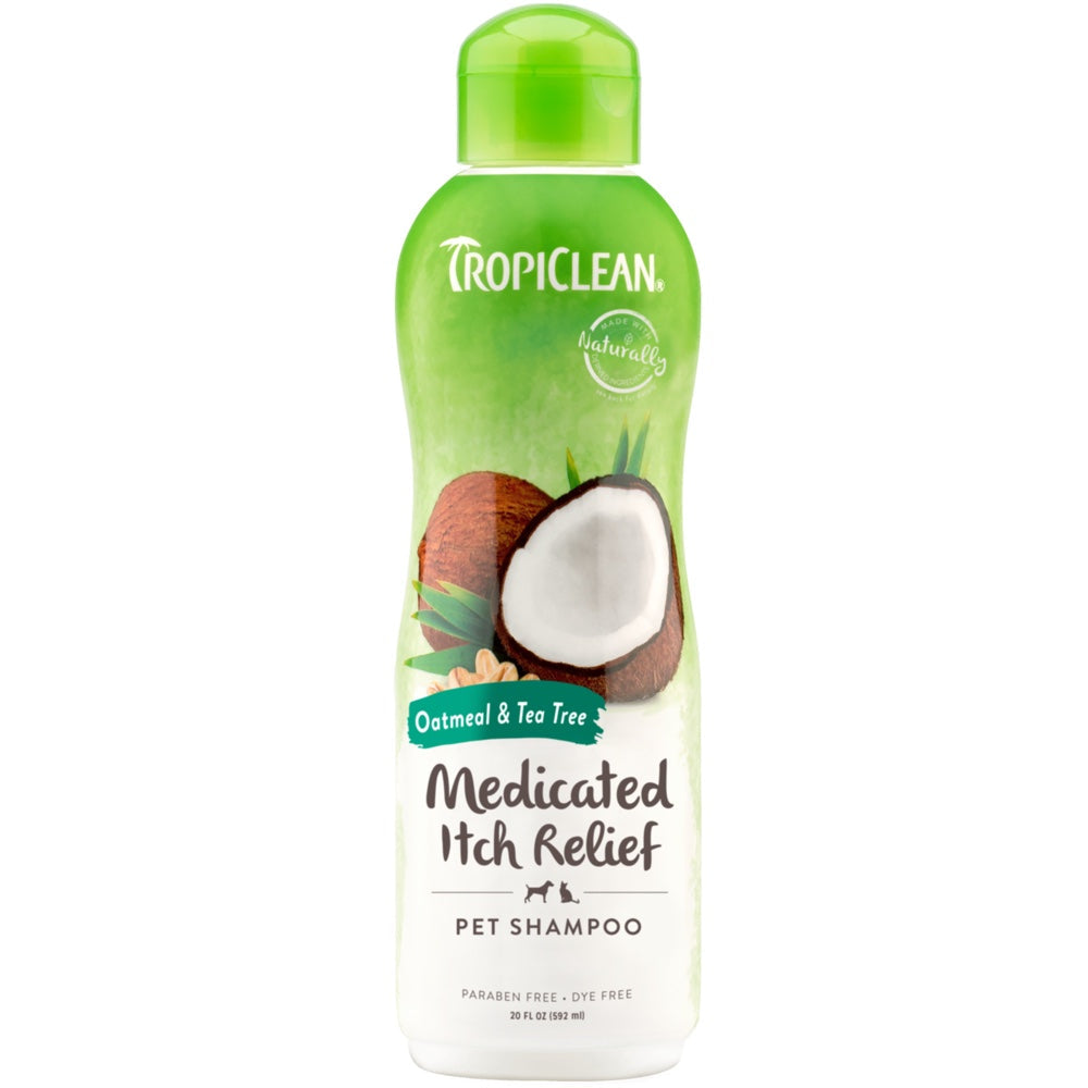15% OFF: Tropiclean Medicated Oatmeal & Tea Tree Pet Shampoo 355ml