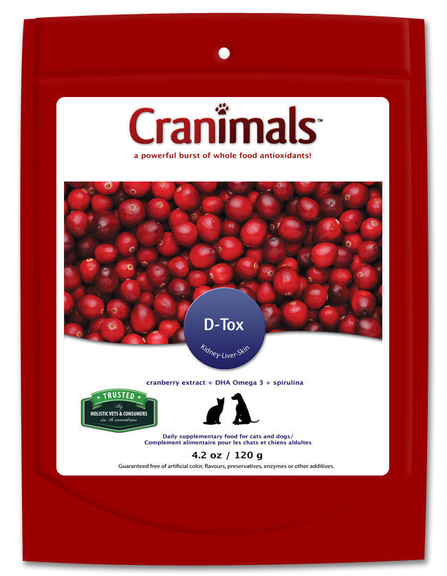Cranimals D-Tox Detoxification Supplement For Dog & Cats 120g
