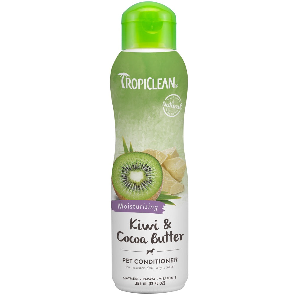 15% OFF: Tropiclean Moisturising Kiwi & Cocoa Butter Pet Conditioner 12 oz